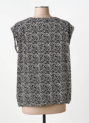 Top stretch manches courtes noir STREET ONE femme