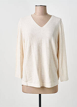 Pull coupe cintrée manches longues beige CECIL femme