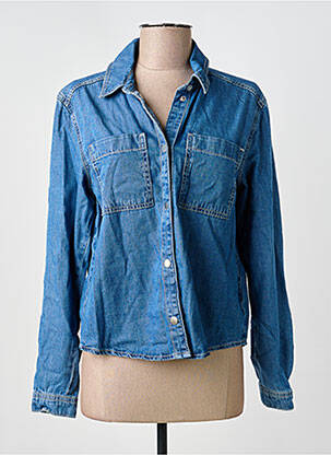 Chemisier coupe cintrée manches longues bleu STREET ONE femme
