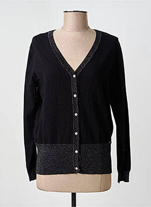 Gilet manches longues stretch noir FELINO femme