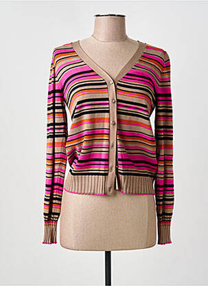 Gilet manches longues marron CREAM femme