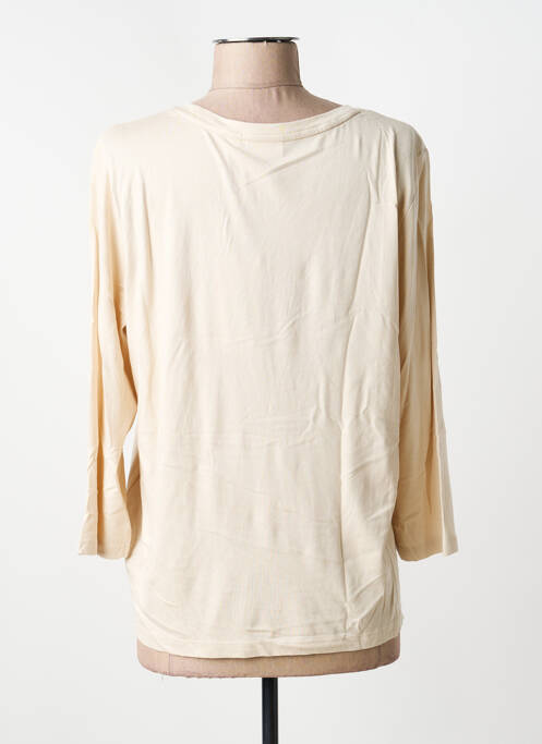 Top tissage jersey manches longues beige CECIL femme