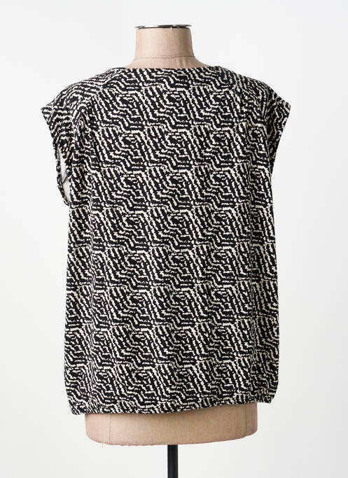 Top tissage jersey manches courtes noir STREET ONE femme