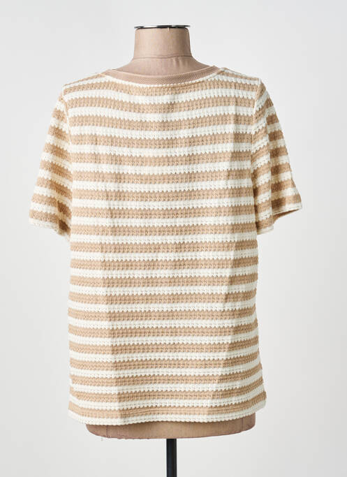 Top stretch manches courtes beige STREET ONE femme