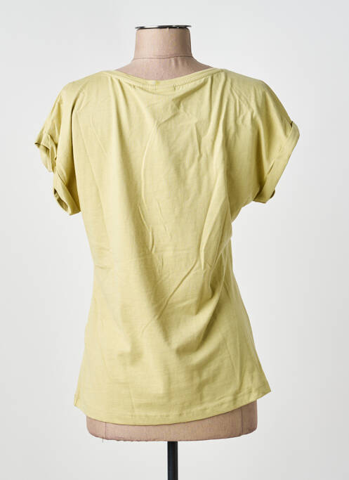 T-shirt sérigraphie manches courtes vert CREAM femme