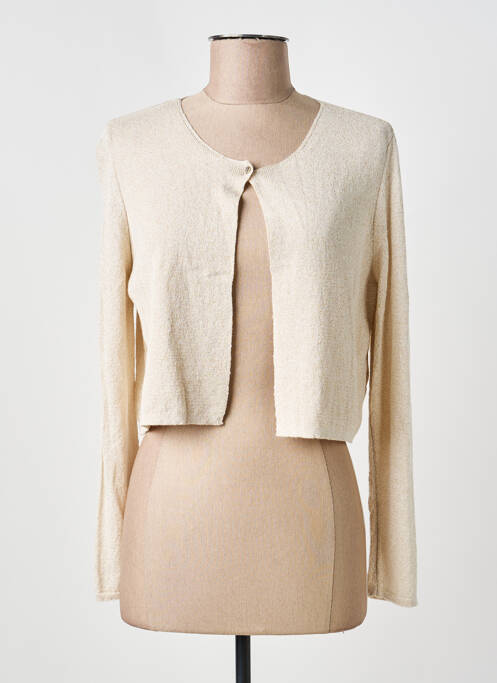Gilet manches longues stretch beige I.ODENA femme