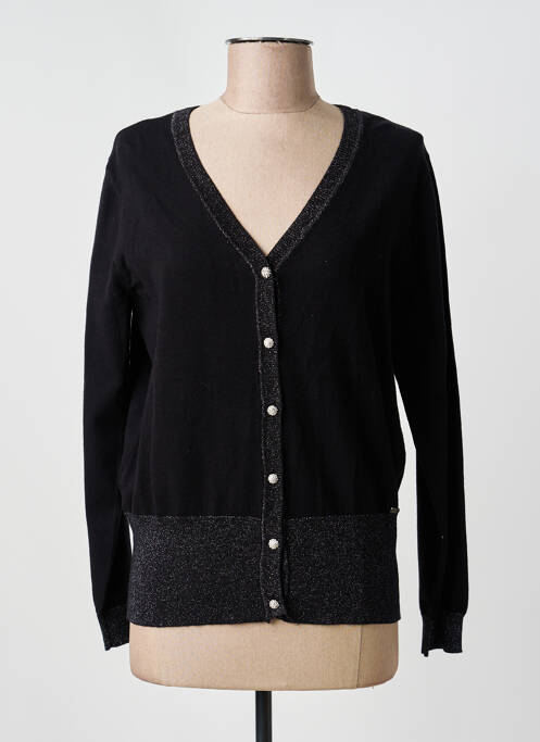 Gilet manches longues noir FELINO femme