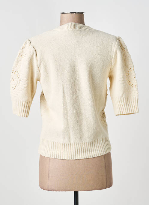 Gilet manches courtes beige C'EST BEAU LA VIE femme