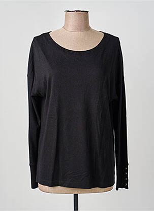 Pull coupe cintrée manches longues noir STREET ONE femme