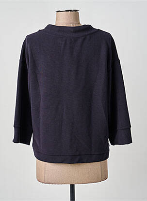 Sweat-shirt stretch manches 3/4 bleu STREET ONE femme