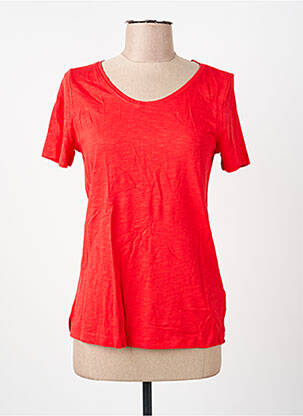 T-shirt stretch manches courtes rouge STREET ONE femme