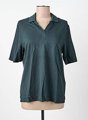 Polo stretch manches courtes vert CECIL femme