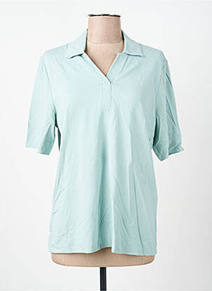 Polo stretch manches courtes vert clair CECIL femme