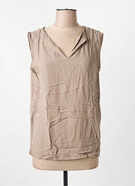 Top coupe fluide sans manche marron STREET ONE femme