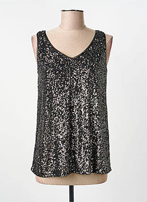 Top coupe fluide sans manche argent STREET ONE femme
