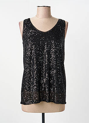 Top coupe fluide sans manche noir STREET ONE femme