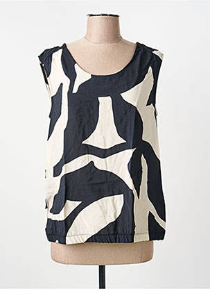 Top imprimé fantaisie sans manche noir STREET ONE femme