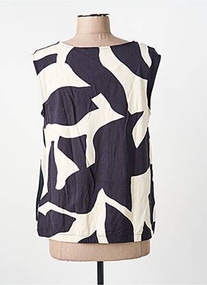 Top imprimé fantaisie sans manche noir STREET ONE femme