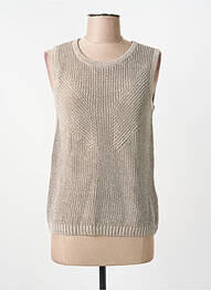 Top stretch sans manche or STREET ONE femme