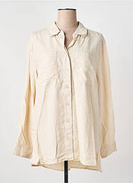 Chemisier coupe droite manches longues beige CECIL femme