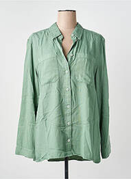 Chemisier coupe droite manches longues vert CECIL femme