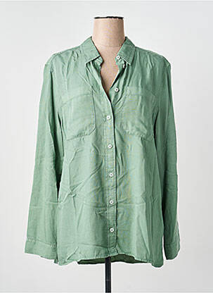 Chemisier coupe droite manches longues vert CECIL femme