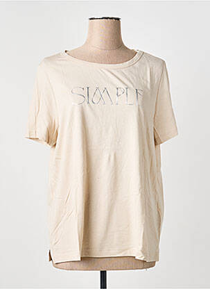 T-shirt sérigraphie manches courtes beige STREET ONE femme