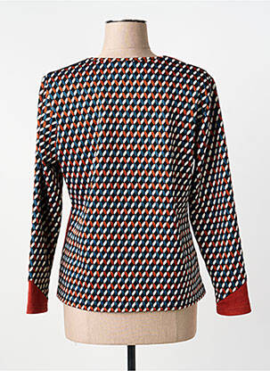 Top tissage jersey manches longues orange GUY DUBOUIS femme