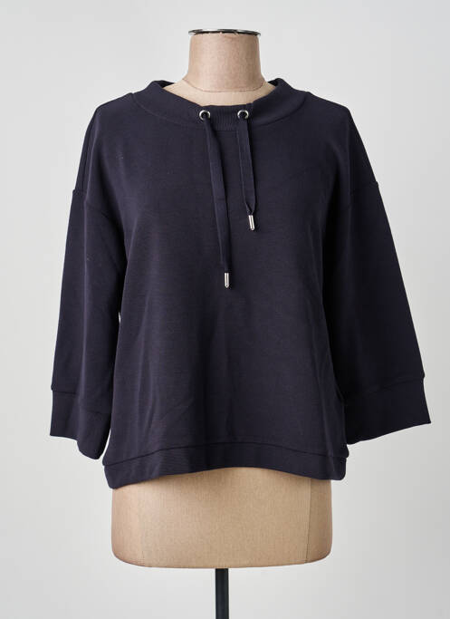 Sweat-shirt stretch manches 3/4 bleu STREET ONE femme