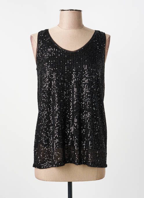 Top coupe fluide sans manche noir STREET ONE femme