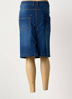 Jupe mi-longue stretch bleu BRANDTEX femme