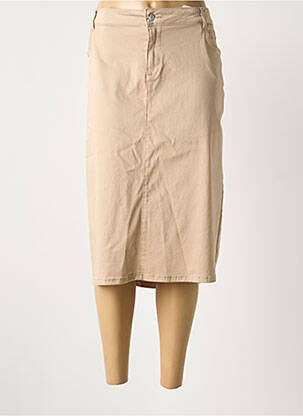 Jupe mi-longue beige DIANE LAURY femme