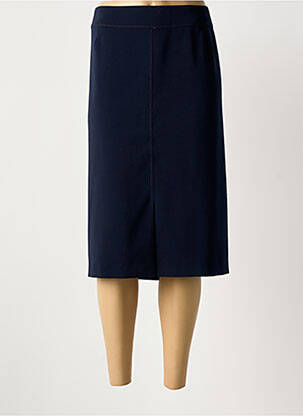 Jupe mi-longue bleu GUY DUBOUIS femme