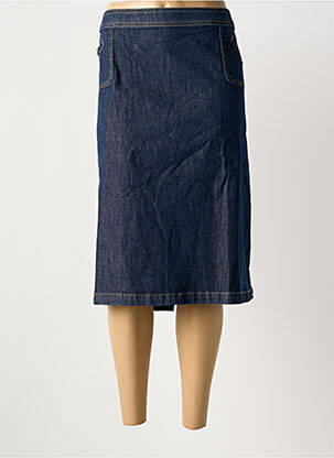 Jupe mi-longue bleu MERI & ESCA femme