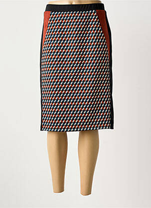 Jupe mi-longue noir GUY DUBOUIS femme