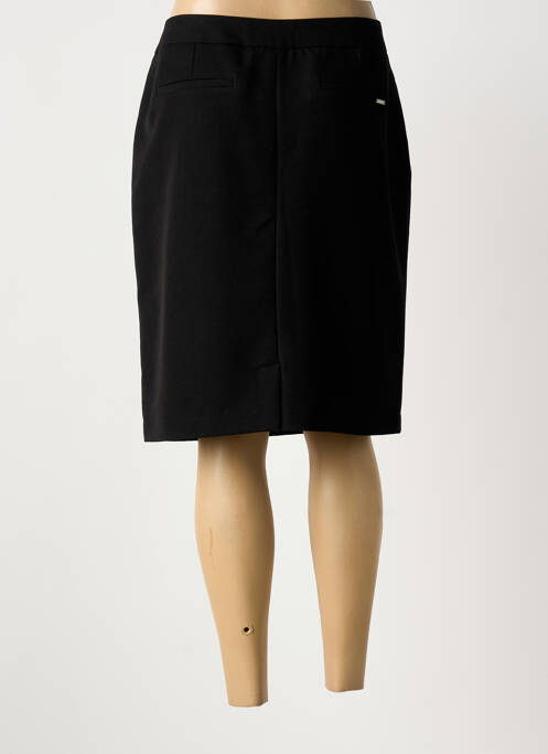 Jupe mi-longue taille à pinces noir JULIE GUERLANDE femme