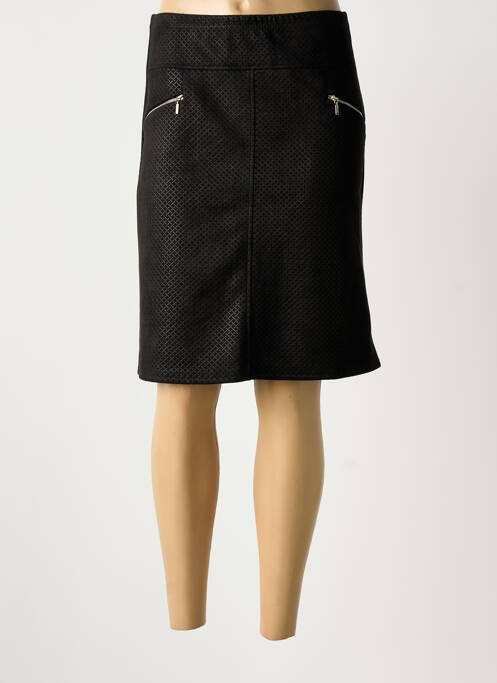 Jupe mi-longue stretch noir DIANE LAURY femme