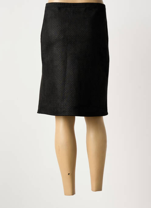 Jupe mi-longue stretch noir DIANE LAURY femme