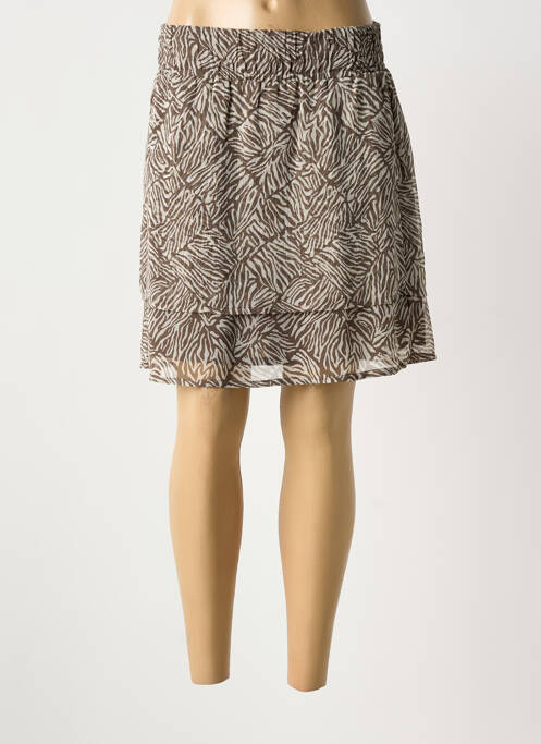 Jupe courte doublure marron STREET ONE femme