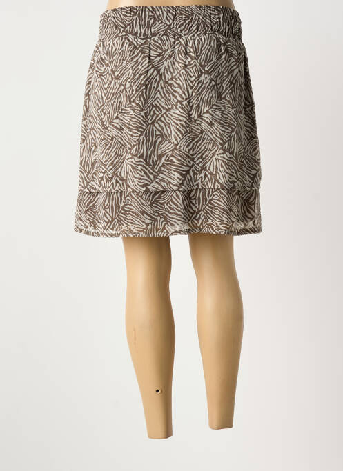 Jupe courte doublure marron STREET ONE femme
