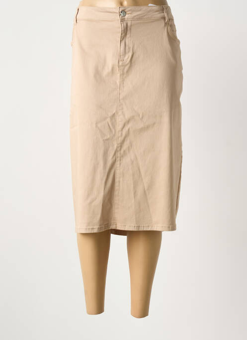 Jupe mi-longue beige DIANE LAURY femme