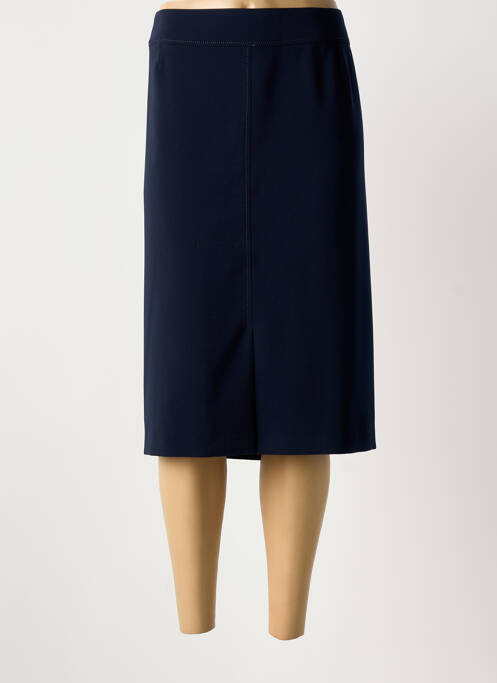 Jupe mi-longue bleu GUY DUBOUIS femme