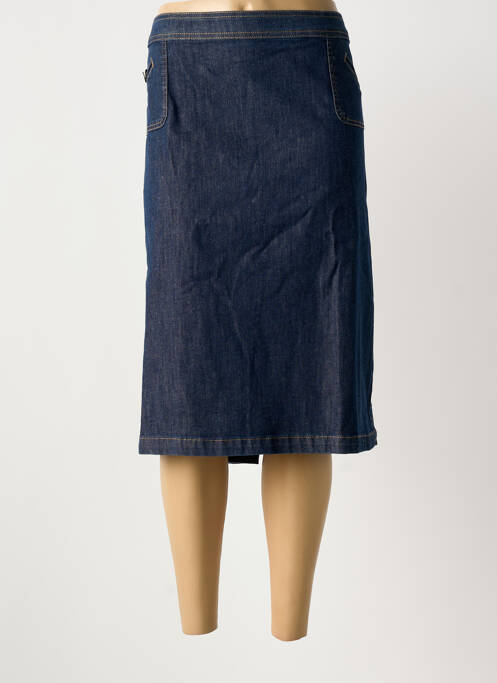 Jupe mi-longue bleu MERI & ESCA femme
