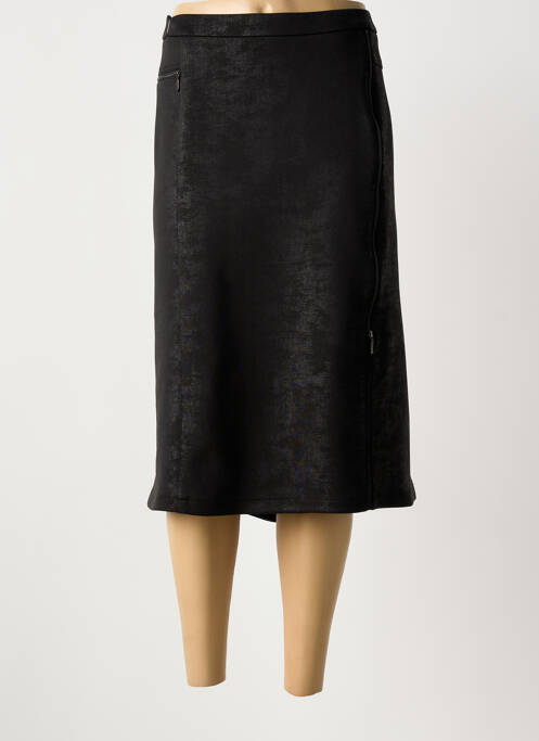 Jupe mi-longue gris GUY DUBOUIS femme