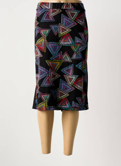 Jupe mi-longue noir GUY DUBOUIS femme