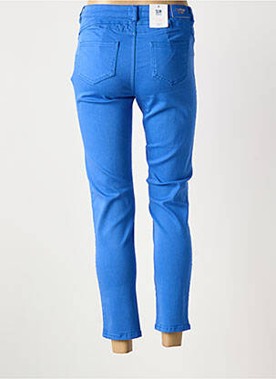 Pantalon 7/8 stretch taille normale bleu C'EST BEAU LA VIE femme