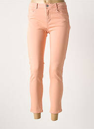 Pantalon 7/8 stretch taille normale orange C'EST BEAU LA VIE femme