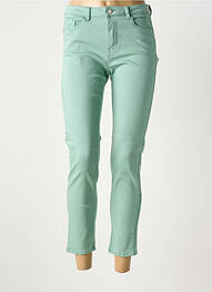 Pantalon 7/8 stretch taille normale vert C'EST BEAU LA VIE femme