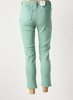 Pantalon 7/8 stretch taille normale vert C'EST BEAU LA VIE femme