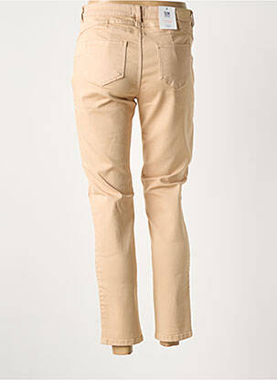 Pantalon 7/8 stretch taille normale beige C'EST BEAU LA VIE femme